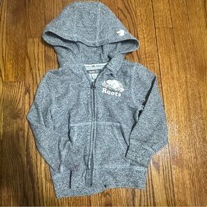 Roots Kids Heather Gray Zip-Up Hoodie